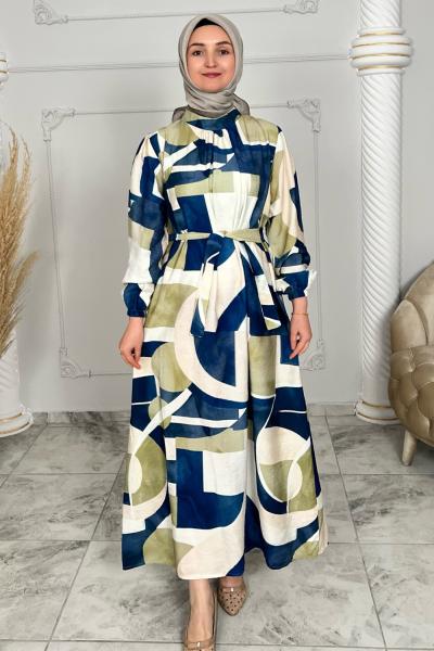 Ahsa Elbise Mint Yeşili