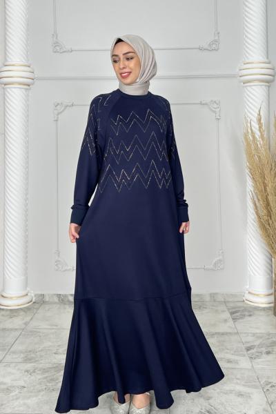 Ajda Elbise  Lacivert