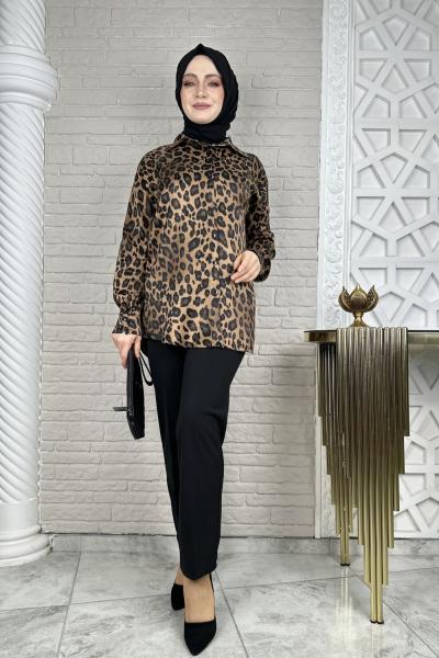 Alev Tunik Takım Leopar