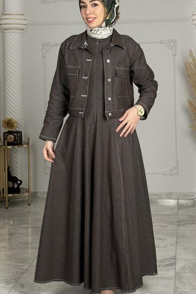 Asel Kot Elbise  Antrasit