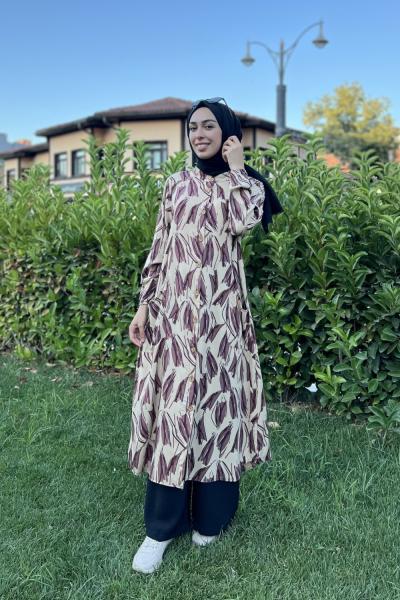 Aslı Tunik Takım Sütlü Kahve