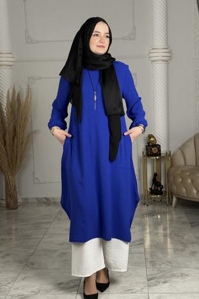 Aysun Tunik Saks Mavisi