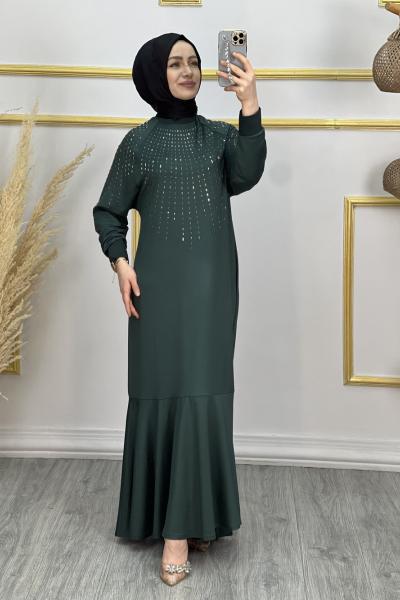 Banu Abiye Elbise Yeşil