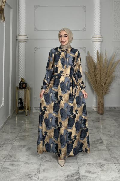 Belgin Elbise Lacivert