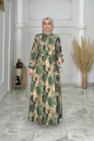 Belgin Elbise Yeşil