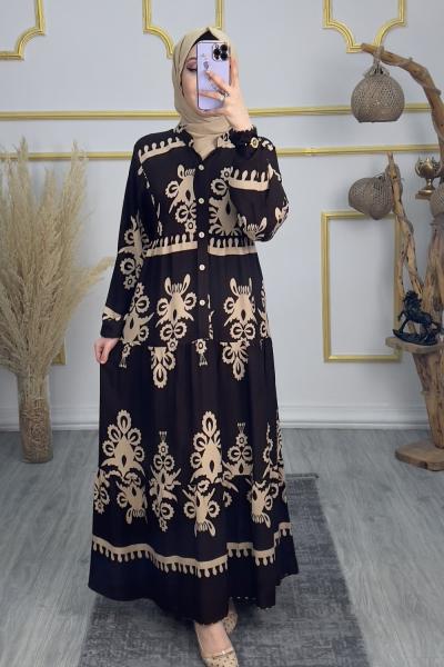 Berna Elbise Kahverengi