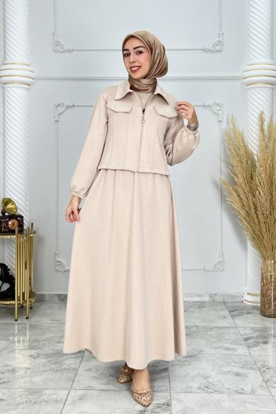 Berrak Takım Elbise  Krem