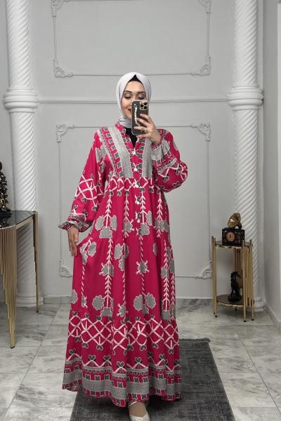 Beyzanur Elbise  Fuşya