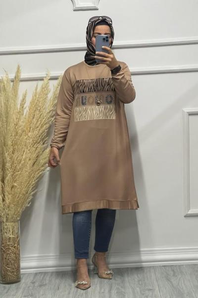 BONJUR TUNİK Sütlü Kahve