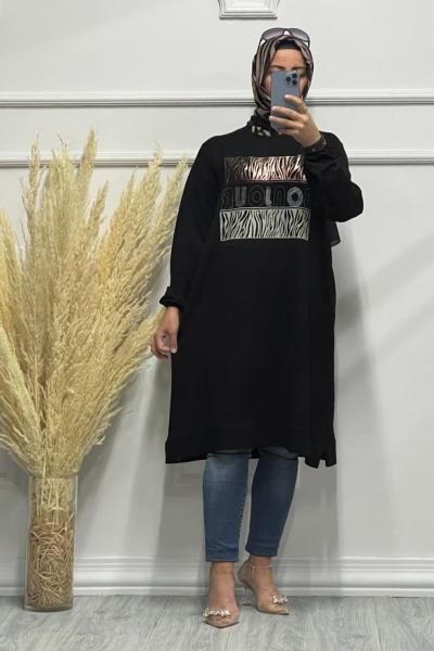 BONJUR TUNİK Siyah