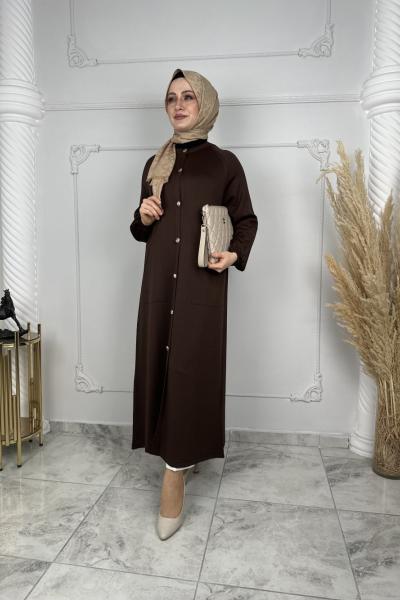 Canan Hırka Elbise  Kahverengi