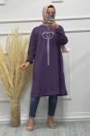 CANEL DESEN TUNİK Lila