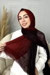 Degrade Konfor Şal Bordo