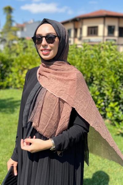 Degrade Kondor Şal Pudra Siyah