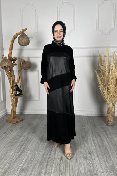 Esin Derili Elbise Siyah