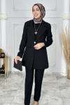 Feyza Ceket Takım Siyah