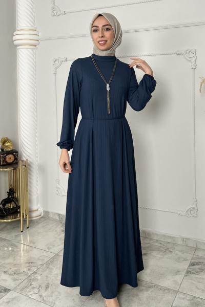 Gamze Elbise İndigo