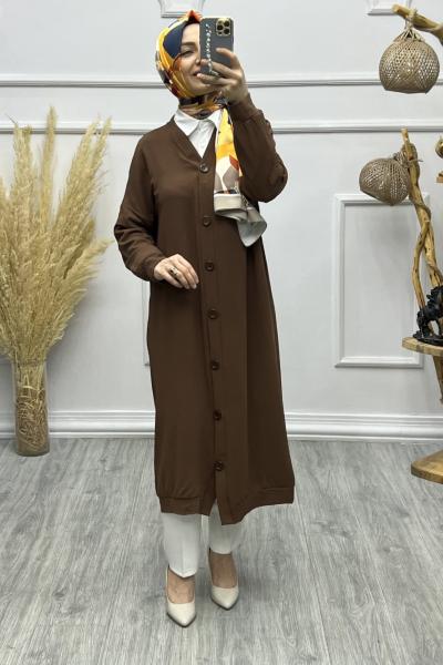 Gökkuşağı Hırka Kahverengi