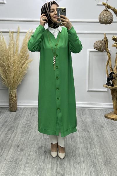 Gökkuşağı Hırka  Zümrüt