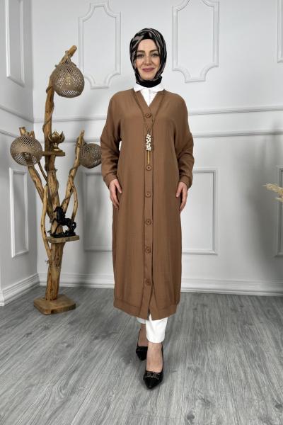 Gökkuşağı Hırka Sütlü Kahve