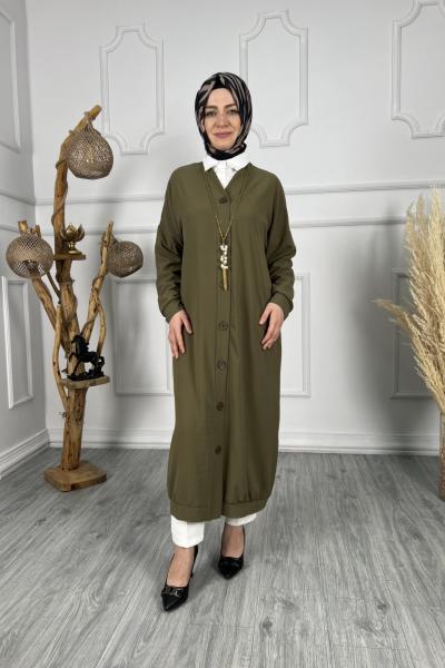 Gökkuşağı Hırka Koyu Yeşil