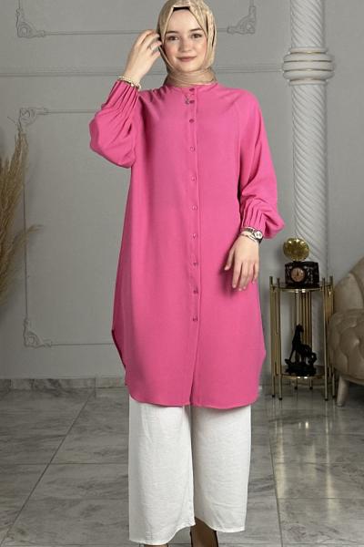 Güzin Linda Gömlek  Pembe