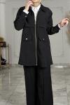 Hazan Ceketli Takım Siyah