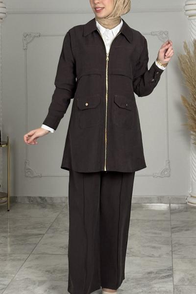 Hazan Ceketli Takım  Acı Kahve