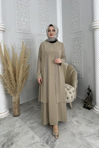 Hüsna Abiye  Bej