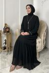 İnci abiye Siyah