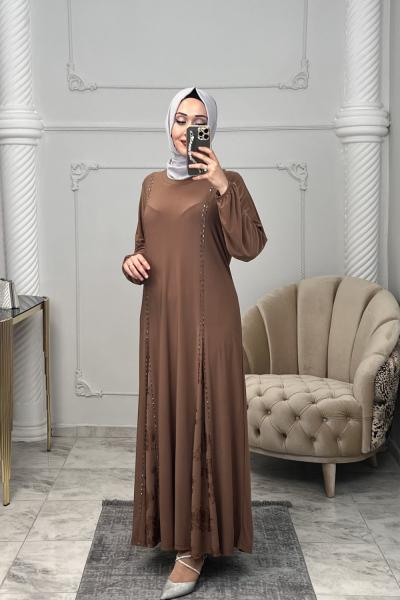 Lara Sandy Elbise  Sütlü Kahve