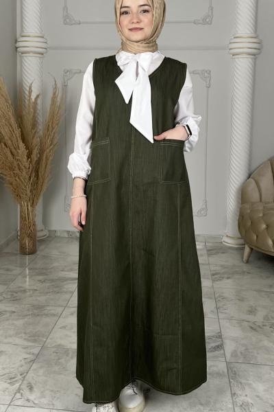 Melike Kot Elbise  Haki