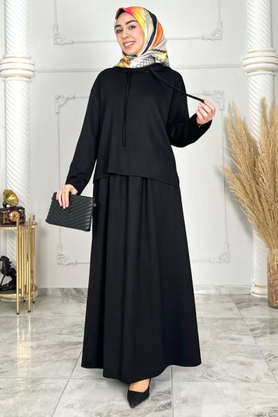 Mihra Etekli Takım  Siyah