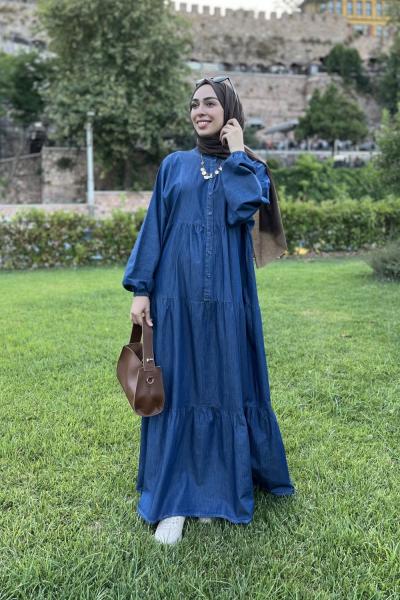Mine Kot Elbise  Mavi