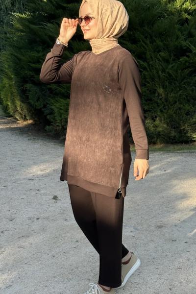 Miray Takım Kahverengi