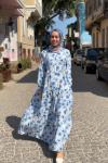 Nazen Elbise  Mavi