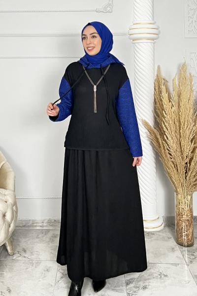 Nermin Etekli Takım Saks Mavisi