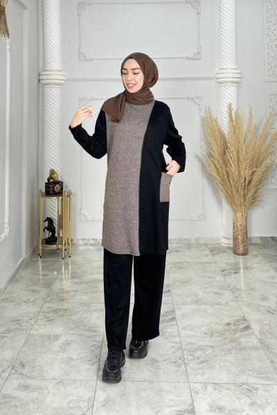 Oya Takım Vizon Siyah