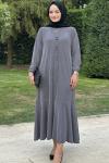 Özge Elbise  Gri