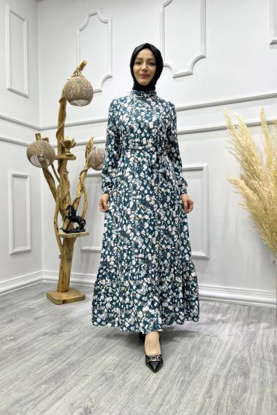 Papatya Elbise Turkuaz