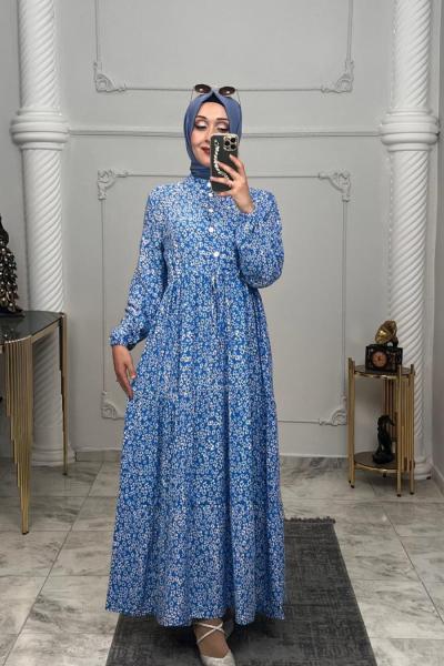 PITIRCIK ELBİSE Mavi