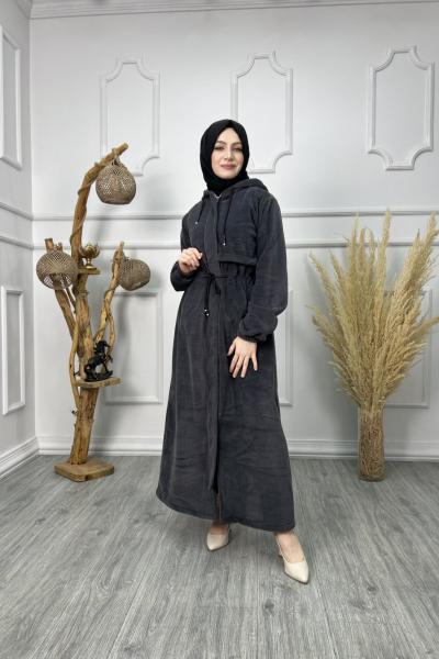 Polar Kapşonlu Kap Antrasit