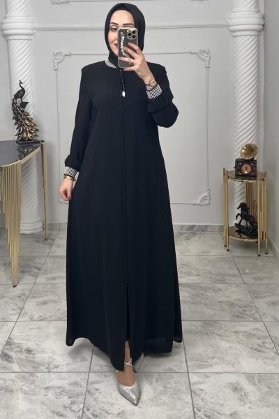 Ribanalı Ferace Siyah