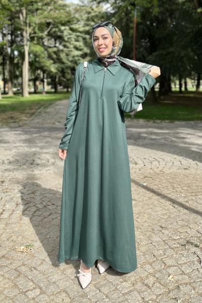 Saye Elbise  Yeşil