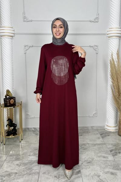 Selma Abiye Elbise  Mürdüm