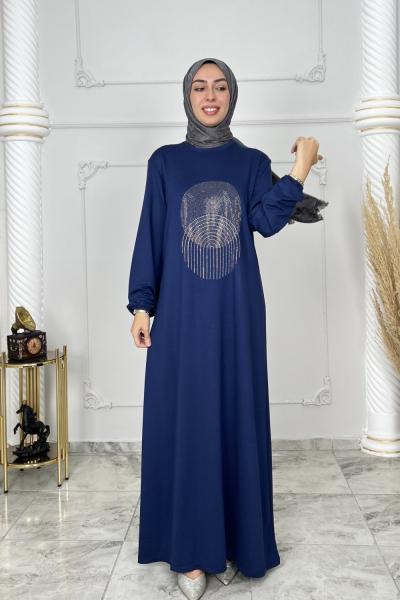 Selma Abiye Elbise  İndigo