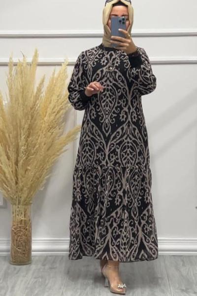 ŞİFON ELBİSE Anadolu Siyahı