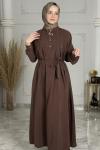 Sude Elbise  Kahverengi