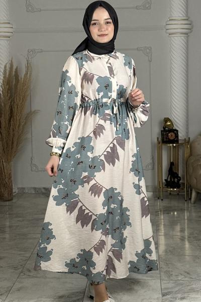 Süreyya Elbise  Petrol Yeşili