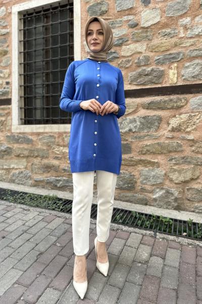 Tuana Tunik Hırka Mavi